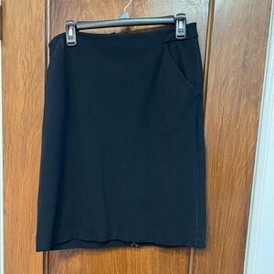 A New Day black pencil skirt with pockets, size 14